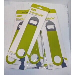 8 True Fabrications Bottle Can Opener Stainless Steel Easy Grip Long Handle 2296